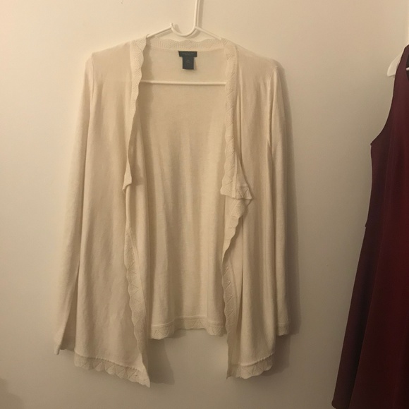 Ann Taylor Cream Cardigan - Picture 1 of 6
